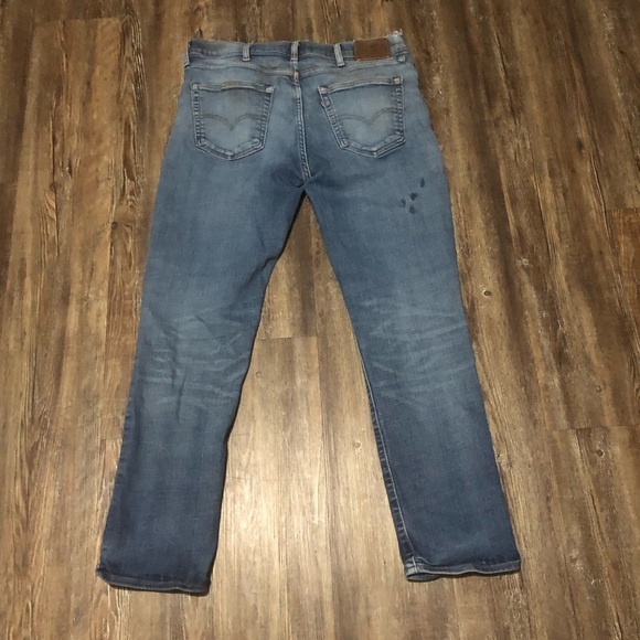 Levi's 511 Jeans Men's 38x32 Premium Denim Relaxed Straight Leg Distressed - Picture 5 of 9